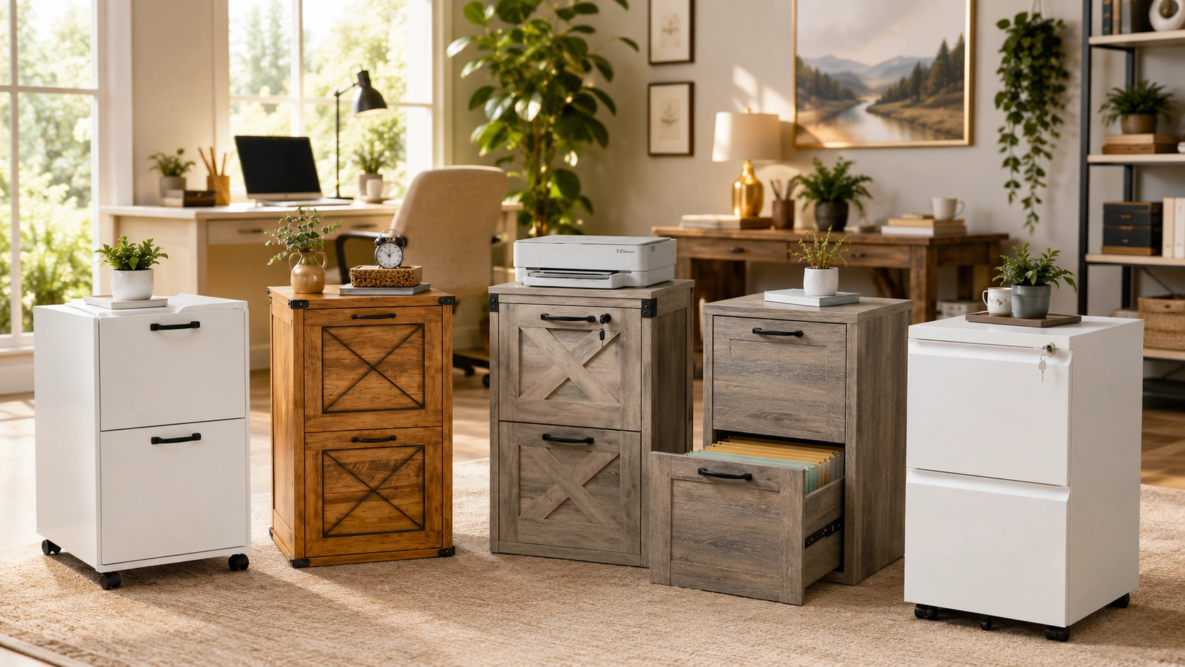 Best 2-drawer wood file cabinets under $150 for home office