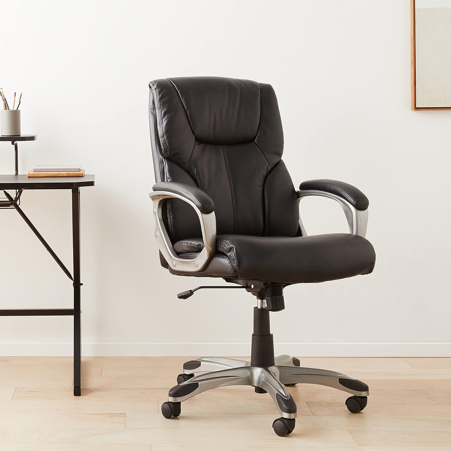 Amazon Basics High-Back Executive PU Leather Chair