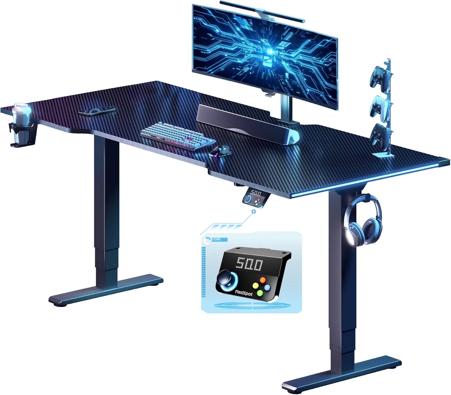 FLEXISPOT E6G CyberX RGB Standing Desk
